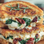 Sun-Dried Tomato, Spinach, and Ricotta Grilled Cheese